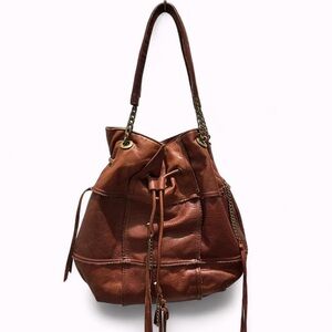 Brown Leather Shoulder Bag